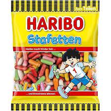 Haribo Stafetten Лакриця у Цукровій Глазурі 160г