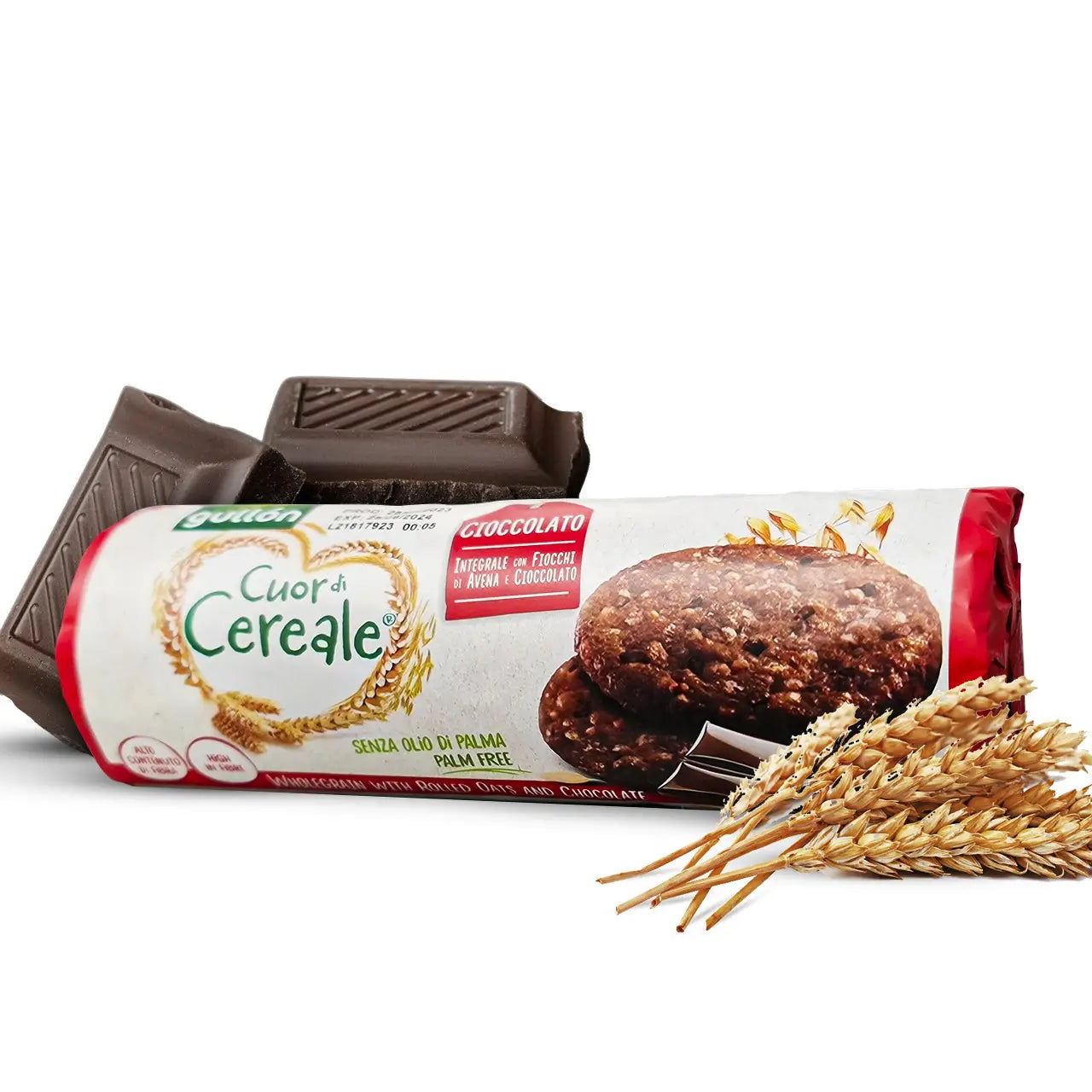 Печиво з Цільнозернове Cuor di Cereale Cioccolato GULLON, 280 г