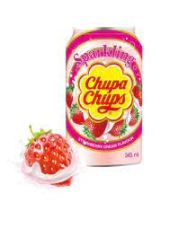 Chupa Chups Газований Напій зі смаком Полуниці з вершками 345ml