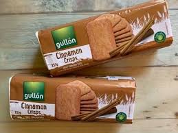 Печиво хрумке з корицею GULLON Cinnamon crisps, 235 г