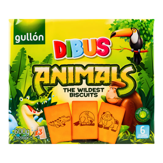 Gullon Dibus Animals Печиво, 600 г