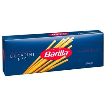 Barilla Букатіні №9, 500г - Традиційна Італійська Паста з Отвором