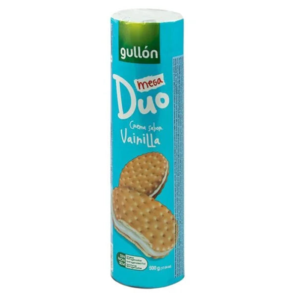 GULLON Duo Mega Vanilla Сендвіч-Печиво, 500 г