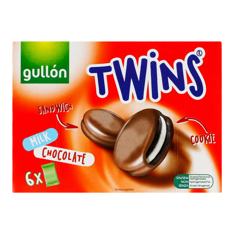 GULLON Twins Milk Chocolate Сендвіч-Печиво, 252 г