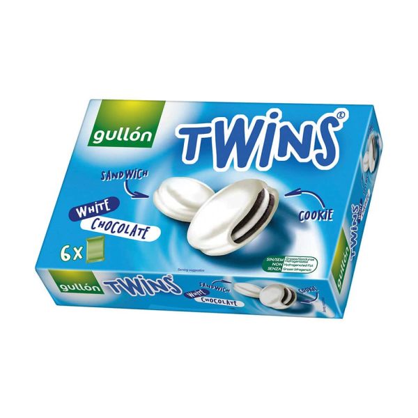 GULLON Twins White Chocolate Сендвіч-Печиво, 252 г