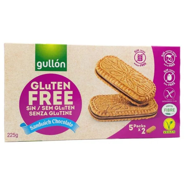 GULLON Gluten FREE Sandwich Chocolate Печиво, 225 г