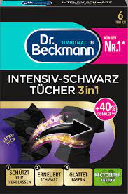 Серветки Dr. Beckmann 2в1 для поновлення чорного кольору