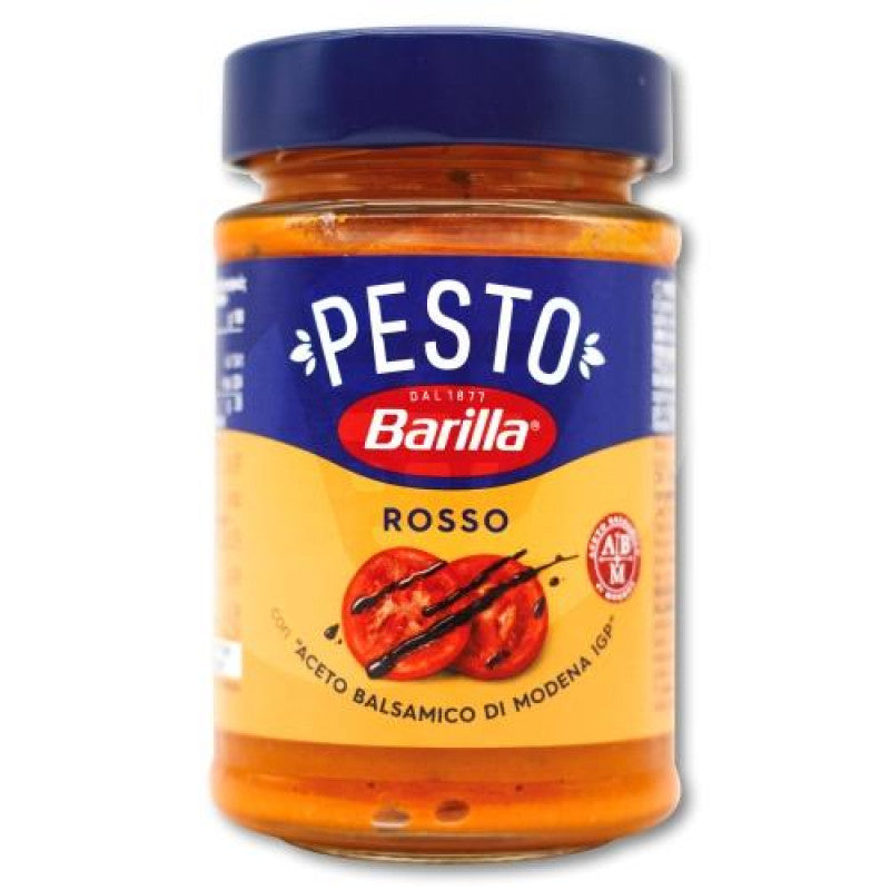 Barilla Pesto Rosso, 200г - Томатний Соус з Базиліком та Бальзамічним Оцтом