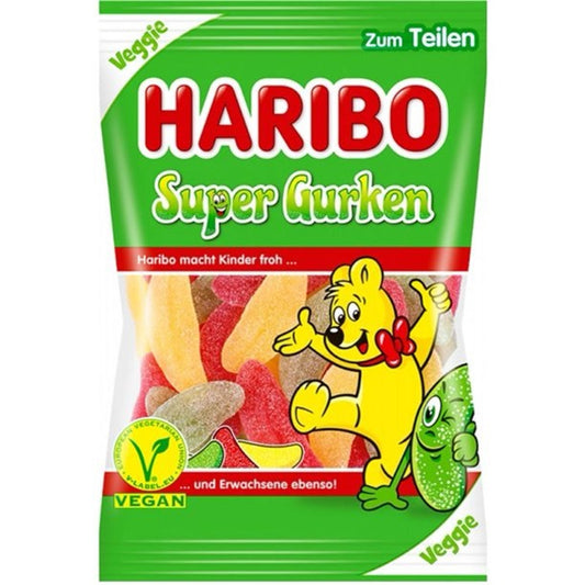 Haribo Super Gurken Фруктові Желейні Цукерки 175г