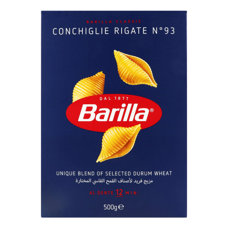 Barilla Конкільє Рігате №93, 500г - Ракушкова Італійська Паста