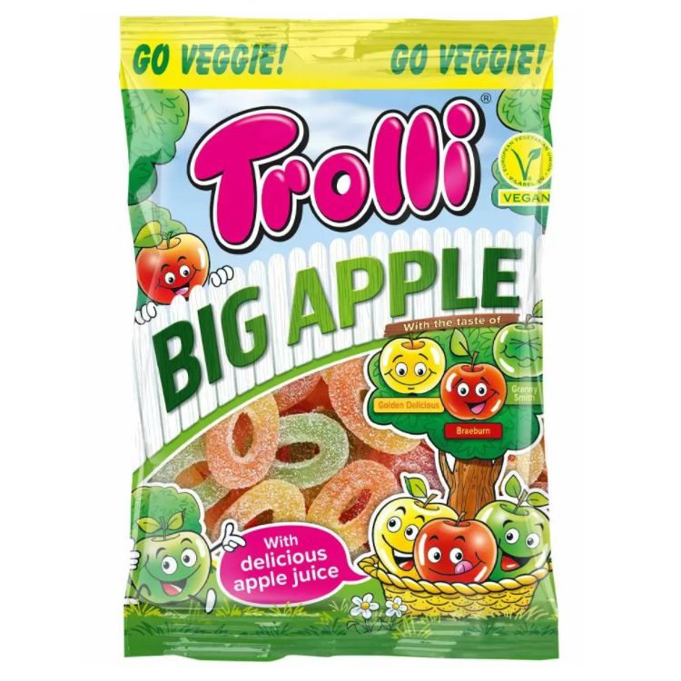 Trolli Apfelgarten Super Sauer Желейні Цукерки "Кислий Сад Яблук" 175г