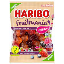 Haribo Fruitmania Berry Вегетаріанські Желейні Цукерки "Ягоди" 160г