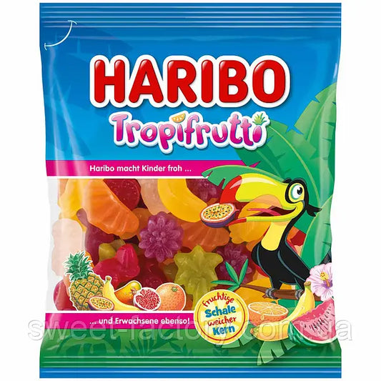 Haribo Tropifrutti Желейні Цукерки "Тропічні Фрукти" 175г