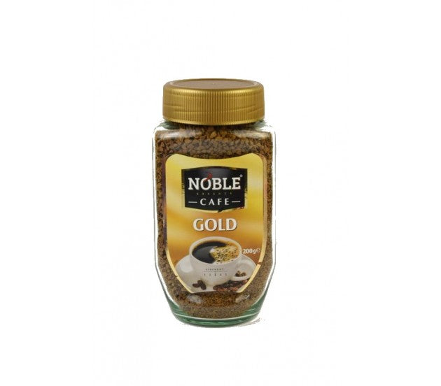 Кава Noble Gold 100% Арабіка, 200 г у скляній банці