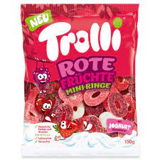 Trolli Червоні Фруктові Міні-Кільця 150г