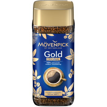 Розчинна кава Mövenpick Gold Original, 100% Арабіка, 200 г