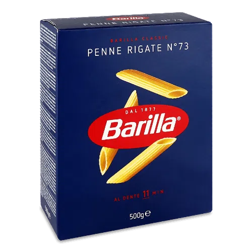 Barilla Пенне Рігате №73, 500г - Класична Італійська Паста