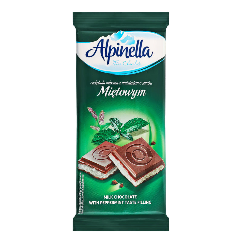 Шоколад Alpinella М'ята 90г