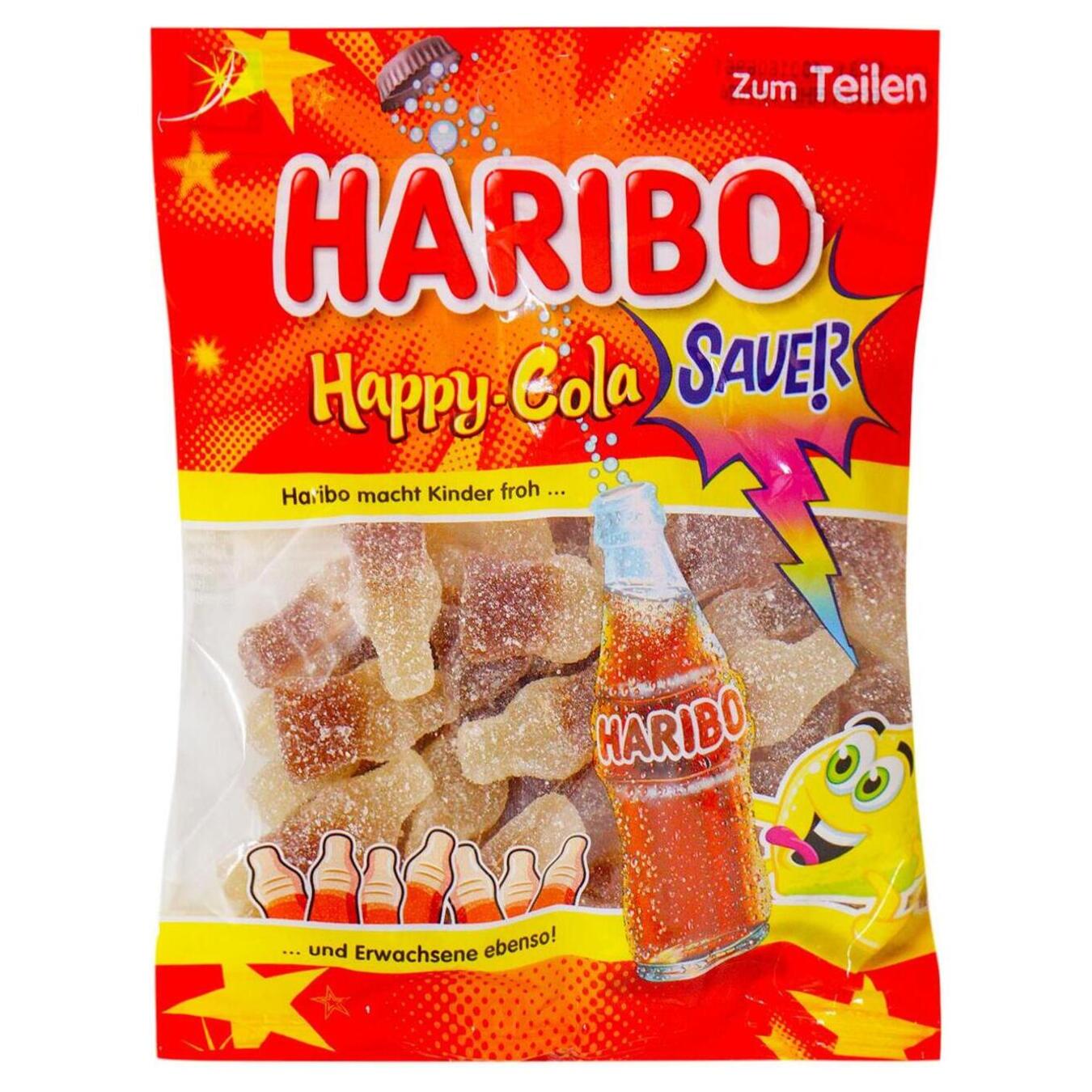 Haribo Happy-Cola Lemon-Fresh Sauer Желейні Цукерки "Кислий Лимонад" 175г