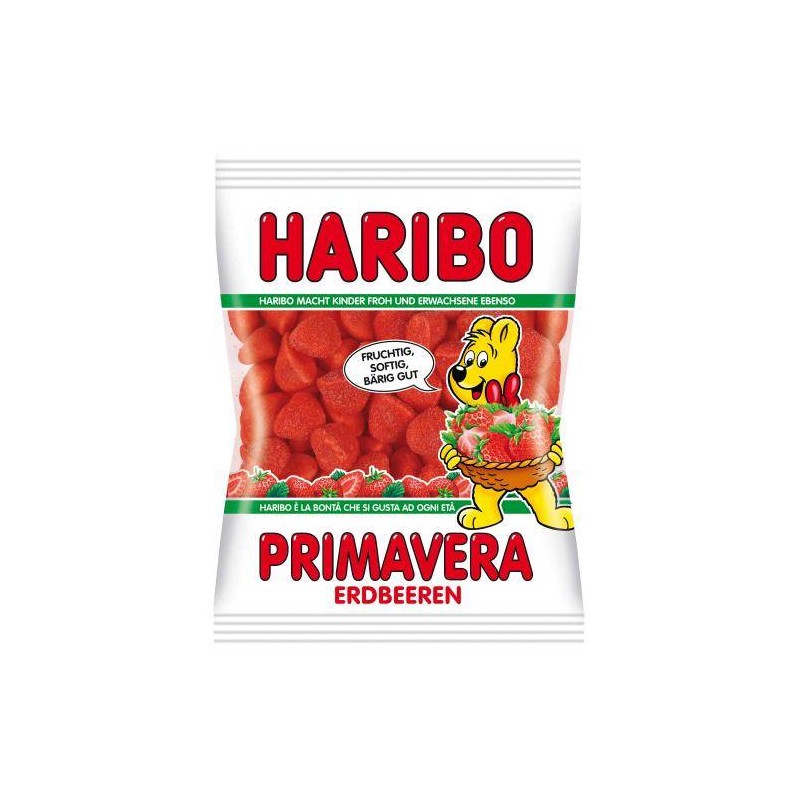 Haribo Primavera Erdbeeren Желейні Цукерки "Полуниці" 175г