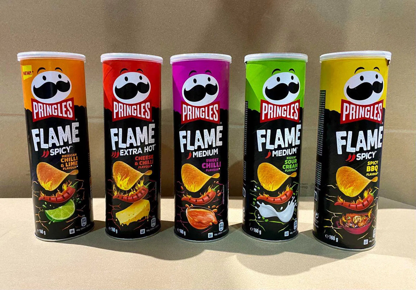 Pringles Flame Гострий Мексиканський Чилі та Лайм 160g