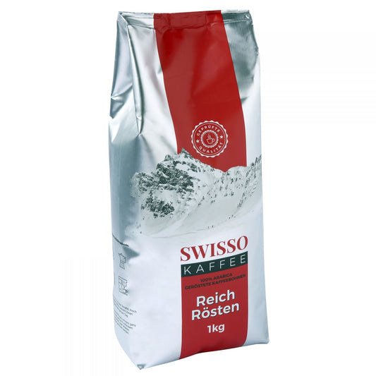 Зернова кава Swisso Kaffee Arabica, 100% Арабіка, 1 кг