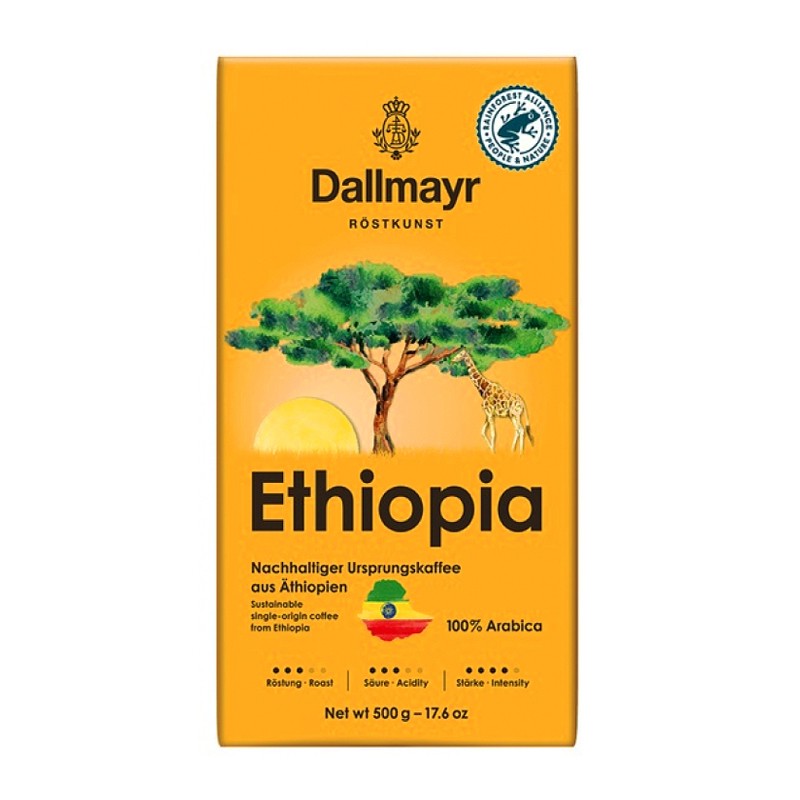 Мелена кава Dallmayr Ethiopia, 100% Арабіка, 500 г