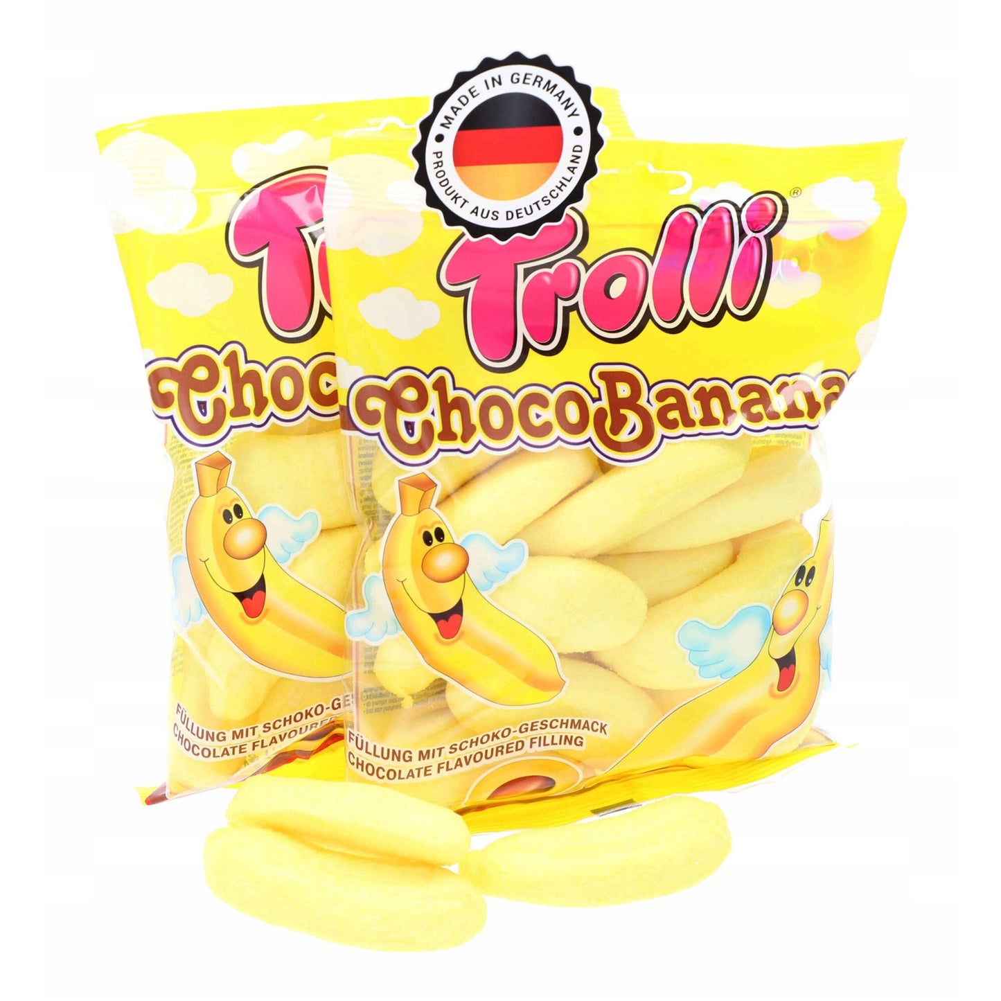 Жувальні цукерки Trolli Choco Bananas, 150 г