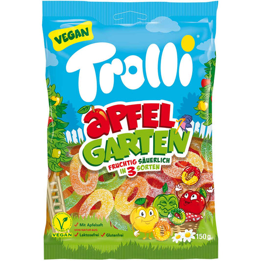 Trolli Apfelgarten Super Sauer Желейні Цукерки "Кислий Сад Яблук" 175г