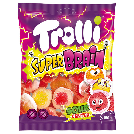 Trolli Super Brain Желейні Цукерки "Супер Мозок" 150г