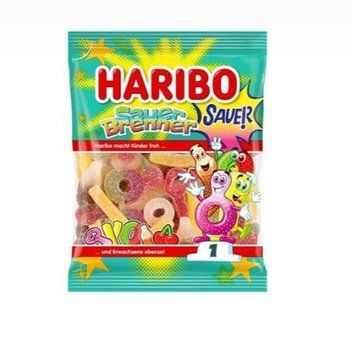 Жевательные конфеты Haribo Sauer Brenner в форме классических кислых фигурок 160 г 27753 фото