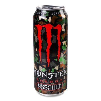 Безалкогольный энергетический газированный напиток Monster Energy Assault 0.5л 22309 фото