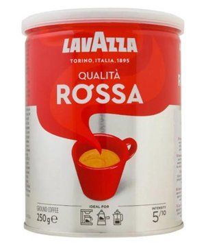 Кофе молотый Lavazza Qualit&agrave; Rossa 250 г энергия пробуждения в жестяной банке 35935 фото