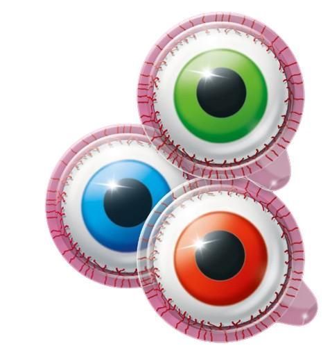 Жувальні цукерки Trolli Glotzer у формі очей зі смаком фруктів 75 г 95130 фото
