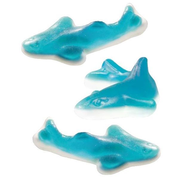 Жевательные конфеты Trolli Sharks в форме акул со вкусом фруктов 150 г 63726 фото