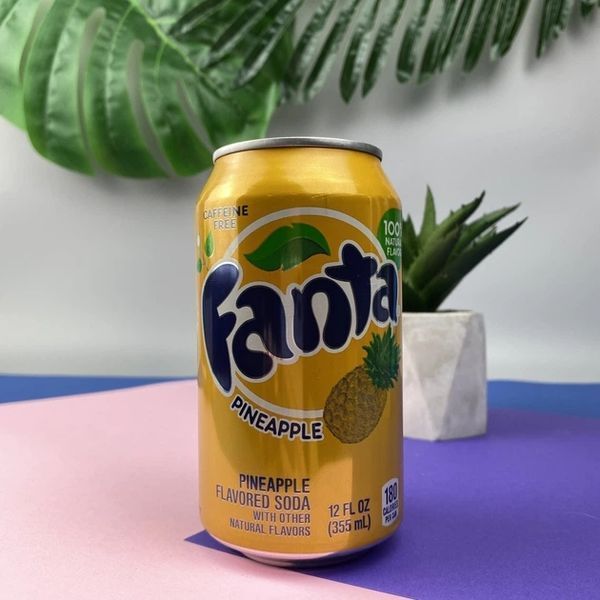 Безалкогольний сильногазований напій Fanta Pineapple ананас 355 мл 14273 фото