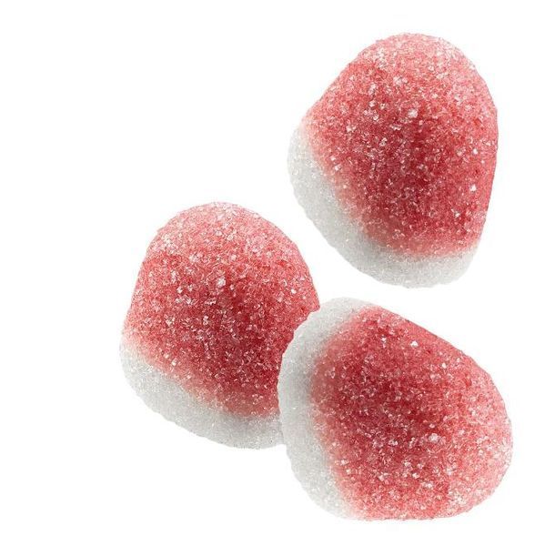 Жувальні цукерки Trolli Kiss у формі полуниць зі смаком полуниці 150 г 63450 фото