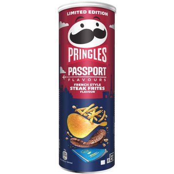 Чипсы Pringles Passport French Style Steak Frites 165 г &ndash; вкус стейка с картофелем фри 79534 фото