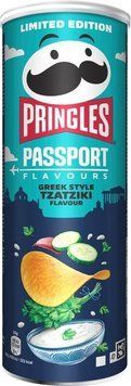 Чипсы Pringles Passport Greek Style Tzatziki греческий цацики, 165 г 68675 фото