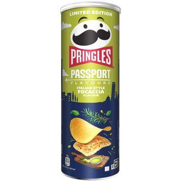 Чипсы Pringles Passport Italian Style Focaccia фокачча, 165 г 57259 фото