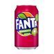 Напій безалкогольний газований Fanta Strawberry & Kiwi 330 мл &mdash; яскраве поєднання полуниці та ківі в кожному ковтку 87984 фото 1