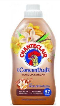 Кондиціонер для білизни Chanteclair Concentrati Ваніль та арган 1140 мл &mdash; глибока м&rsquo;якість і солодкий аромат із перлами парфуму 30419 фото
