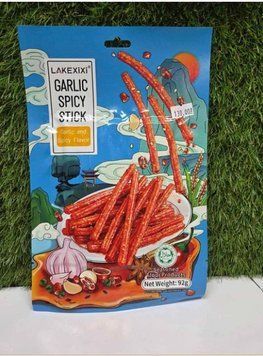 Латяо Снек гострий з часником Lakexixi Garlic Spicy Stick Garlic and Spicy Flavor 92 г 00082/5 фото