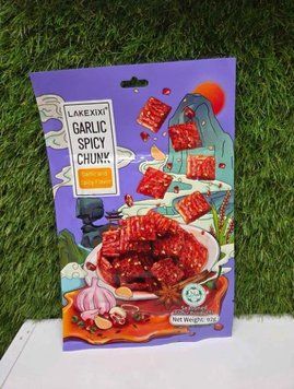 Латяо Снек гострий з часником Lakexixi Garlic Spicy Chunk Garlic and Spicy Flavor 92 г 00082/6 фото